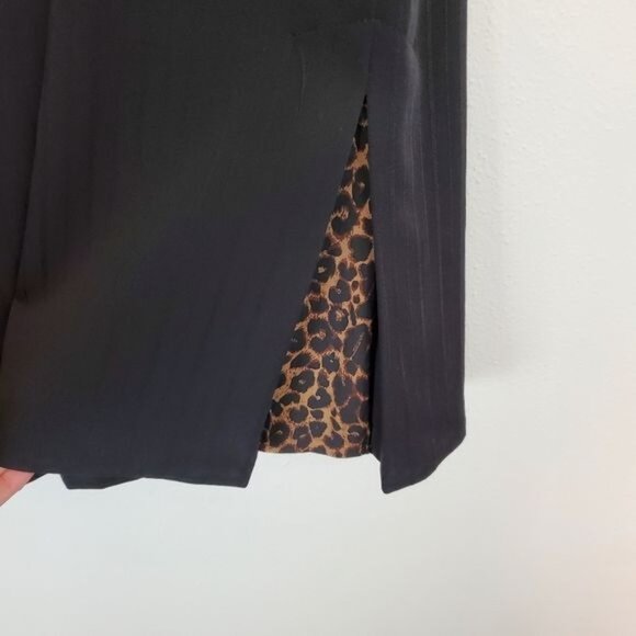 Vintage Cleveland Street wide leg capri culottes with cheetah print panel - Picture 5 of 11